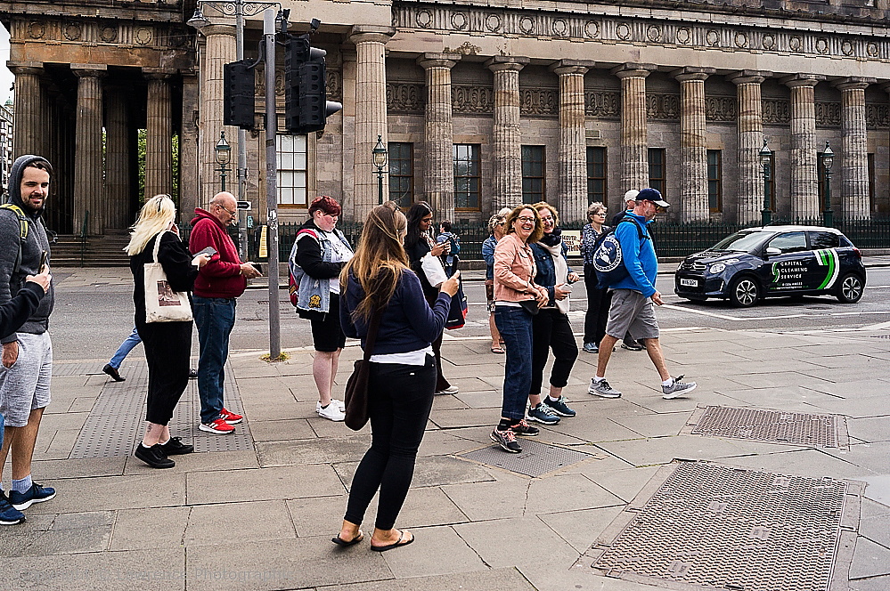 The Mound at Princes Street, Edinburgh, Scotland