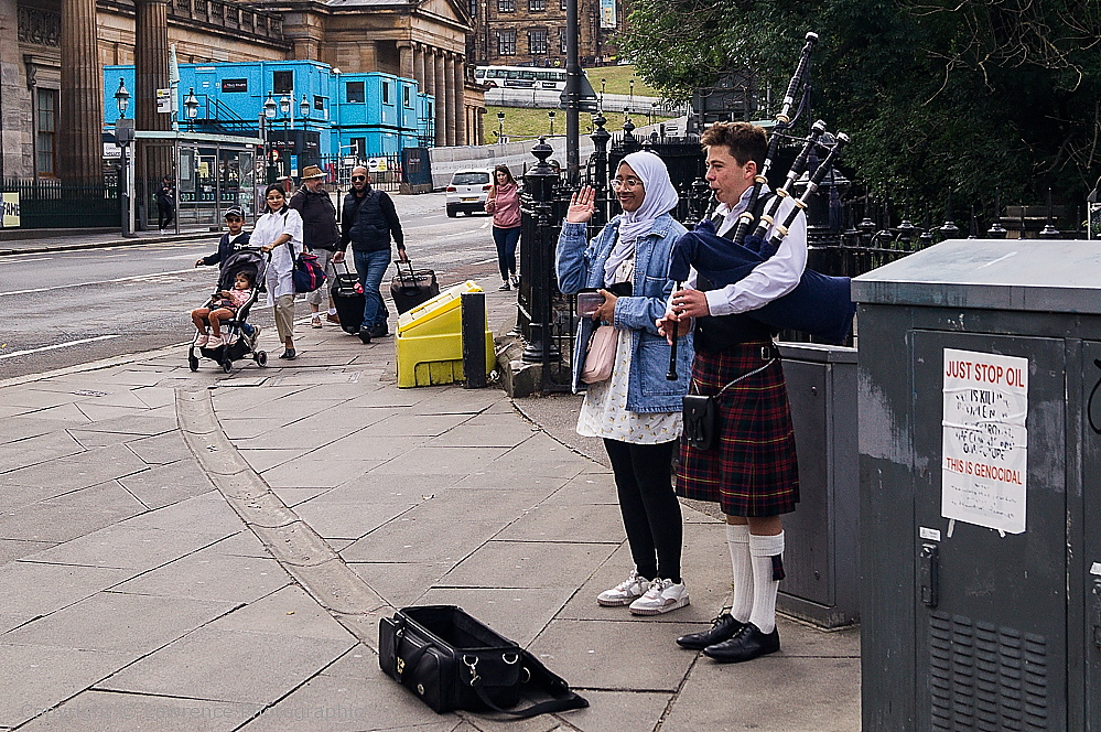 The Mound at Princes Street, Edinburgh, Scotland