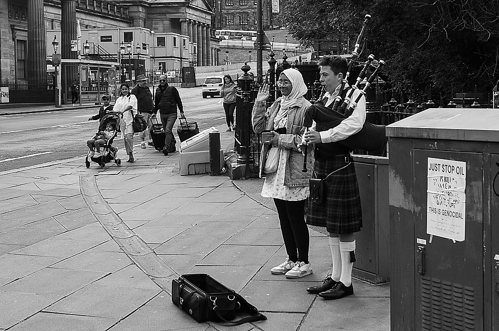 The Mound at Princes Street, Edinburgh, Scotland
