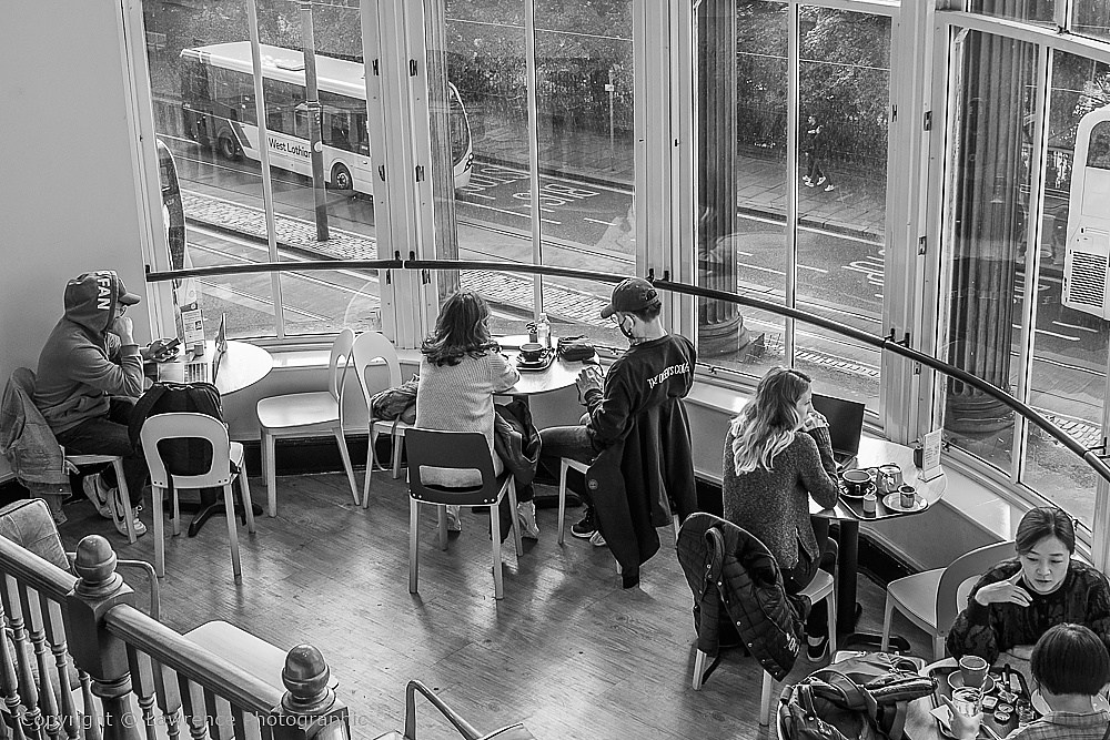 Waterstones Book Shop Cafe at Princes Street, Edinburgh, Scotland