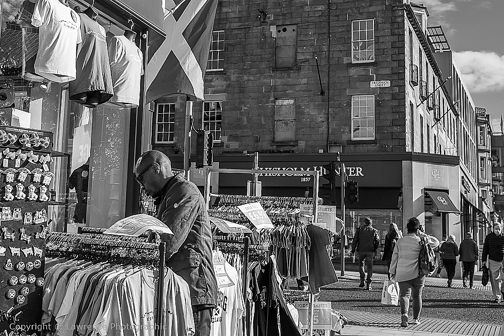 Princes Street at Frederick Street, Edinburgh, Scotland