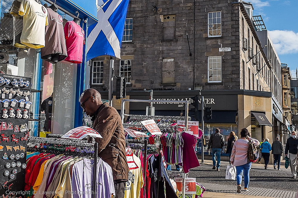 Princes Street at Frederick Street, Edinburgh, Scotland