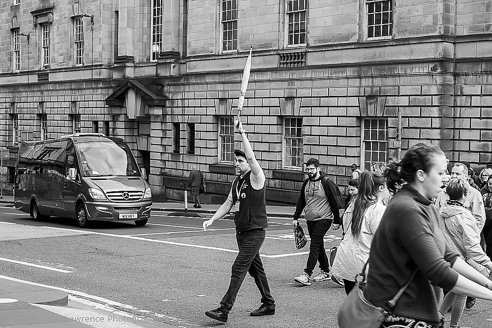 The Lawnmarket (Royal Mile) at George IV Bridge, Edinburgh, Scotland
