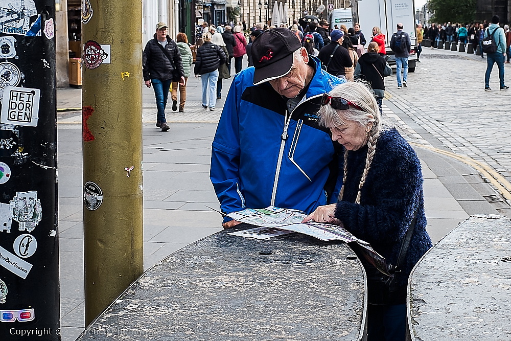 The Lawnmarket (Royal Mile) near George IV Bridge, Edinburgh, Scotland